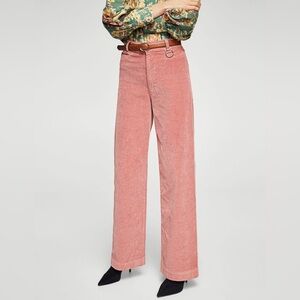 Mango High-waisted Corduroy Trousers 🌷